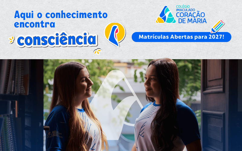 Matrículas abertas: saiba como fazer parte do Coração de Maria!